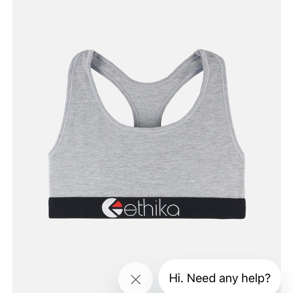 Ethika Gray Sports Bra